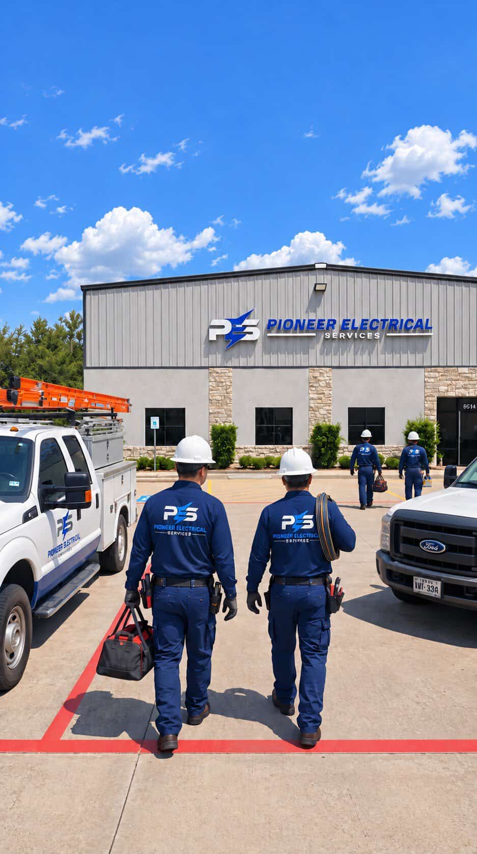 Orange Ladders at Pioneer Electrical Services-1 Careers at Pioneer Electrical Services